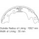 ARKA KAMPANA PABUÇ BALATA HYUNDAI H100 2.5L Kamyonet 04->