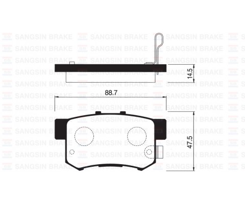 ARKA FREN BALATA HONDA CIVIC 1.6L D16 VTEC VTI 01-05 / 1.4L 1.6L 96-01 / 1.6L R16A2 VTEC SEDAN 06-> / ACCORD 2.0L F20 90-98 / LEGEND 3.2L 91-96 / SUZUKI SX4 1.6L M16A RW416 05->
