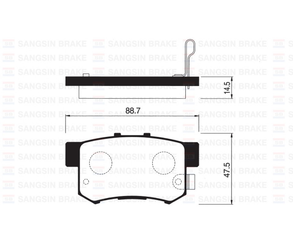 ARKA FREN BALATA HONDA CIVIC 1.6L D16 VTEC VTI 01-05 / 1.4L 1.6L 96-01 / 1.6L R16A2 VTEC SEDAN 06-> / ACCORD 2.0L F20 90-98 / LEGEND 3.2L 91-96 / SUZUKI SX4 1.6L M16A RW416 05->