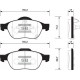 ÖN FREN BALATA TOYOTA AVENSIS 2.0L 1CDFTV CDT220 99-02 ARKA FRENLER DİSK TİPİ İSE