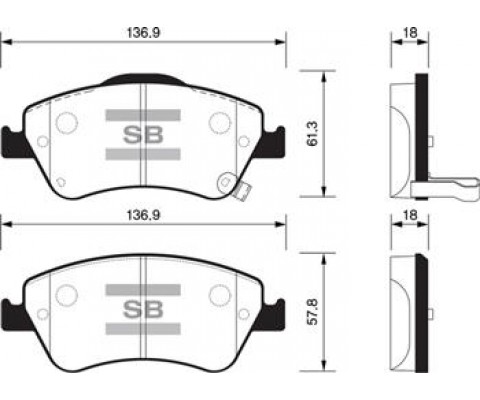 ÖN FREN BALATA TOYOTA AURIS. COROLLA 1.4L 1NDTV NDE150 D-4D dizel 07->