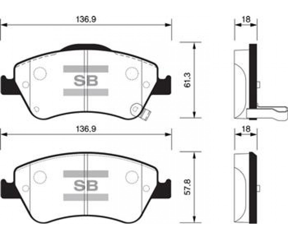ÖN FREN BALATA TOYOTA AURIS. COROLLA 1.4L 1NDTV NDE150 D-4D dizel 07->