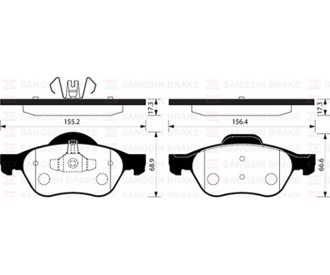 ÖN BALATA MEGANE II 02> SCENIC II 02> CLIO III 05> 1.5dCi 1.6 16V 2.0 16V