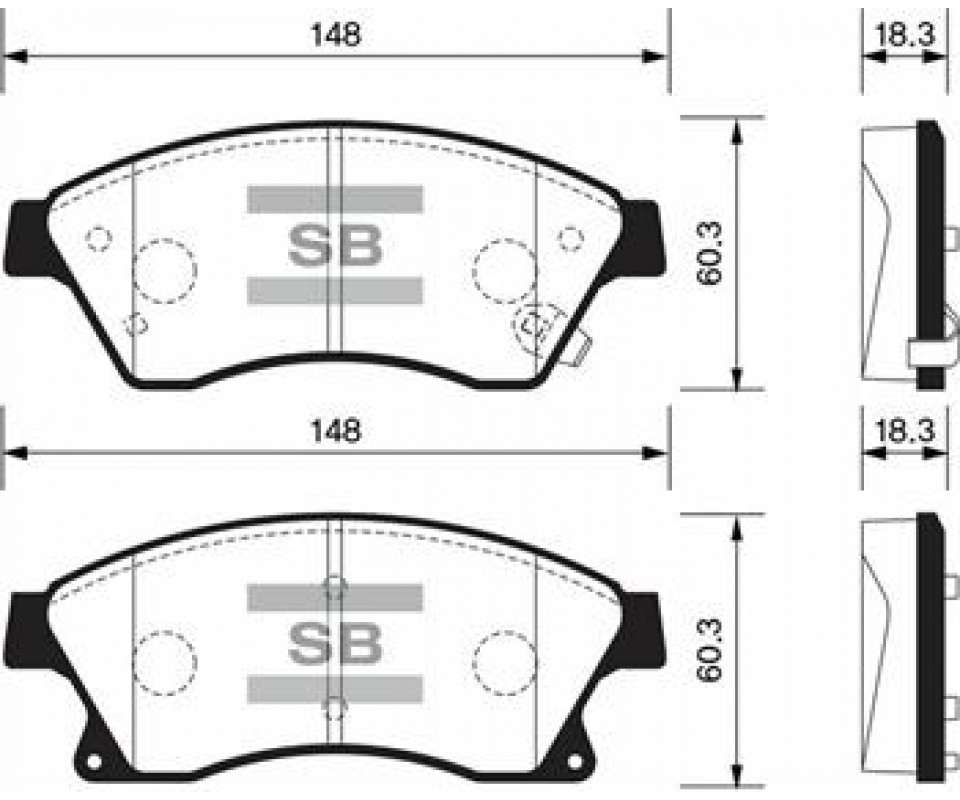 ÖN BALATA 15 INC ASTRA J 1.3 CDTI-1.4-1.4 TURBO-1.6 1.7 CDTİ 2.0CDTİ 10>AVEO 11>CRUZE 11>