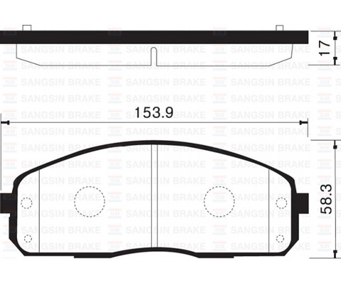 ÖN FREN BALATA HYUNDAI H100 2.5L KAMYONET 04-> / KIA K2500 D4CB KAMYONET 12-> / K2900 08->
