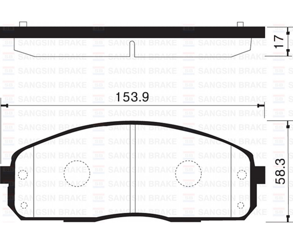 ÖN FREN BALATA HYUNDAI H100 2.5L KAMYONET 04-> / KIA K2500 D4CB KAMYONET 12-> / K2900 08->