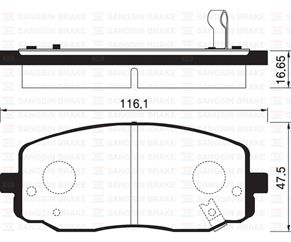 ÖN FREN BALATA HYUNDAI i10 1.1L CRDI 08-> / KIA PICANTO 1.0L 1.1L 04-11 - Aşınma ikaz soketli