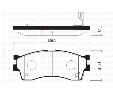 ÖN FREN BALATA KIA RIO 1.3L 1.5L 02-04 / CARENS 1.5L 1.6L 00-02 / SHUMA 1.5L 1.6L HB 01-04 / CLARUS 1.6L 00->