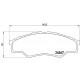 ÖN FREN BALATA TOYOTA HILUX 2.5L 2KDFTV KUN15 VIGO 4x2 08-09