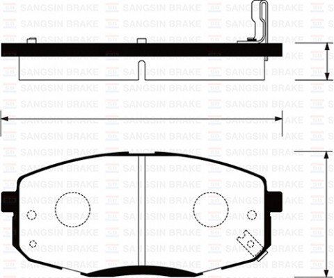 ÖN FREN BALATA HYUNDAI İ30 1.6L D4FB CRDi dizel 07-11 1.4L 1.6L benzinli 08-> / KIA CERATO 1.6L ben zinli 10-> / CEED 1.4L 1.6L benzinli 07-> - Aşınma ikaz soketli