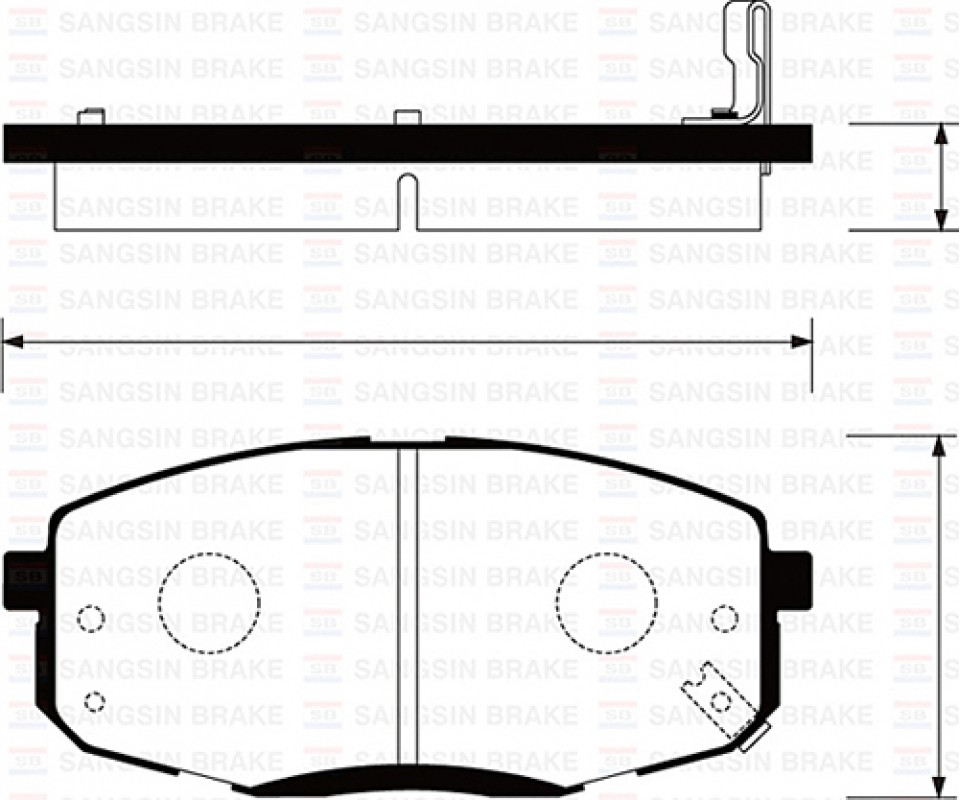 ÖN FREN BALATA HYUNDAI İ30 1.6L D4FB CRDi dizel 07-11 1.4L 1.6L benzinli 08-> / KIA CERATO 1.6L ben zinli 10-> / CEED 1.4L 1.6L benzinli 07-> - Aşınma ikaz soketli