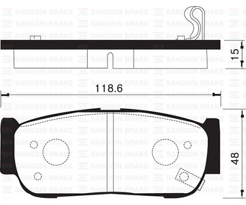 ARKA FREN BALATA HYUNDAI SANTAFE 2.0L CRDi 06-> 2.2L D4EB 06-09