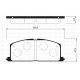 ÖN FREN BALATA TOYOTA COROLLA 1.6L 4A-F AE92 88-91 / COROLLA 1.3L 2E EE90 EE100 88-98 / STARLET 1.3L 4E-FE EP91 96-98