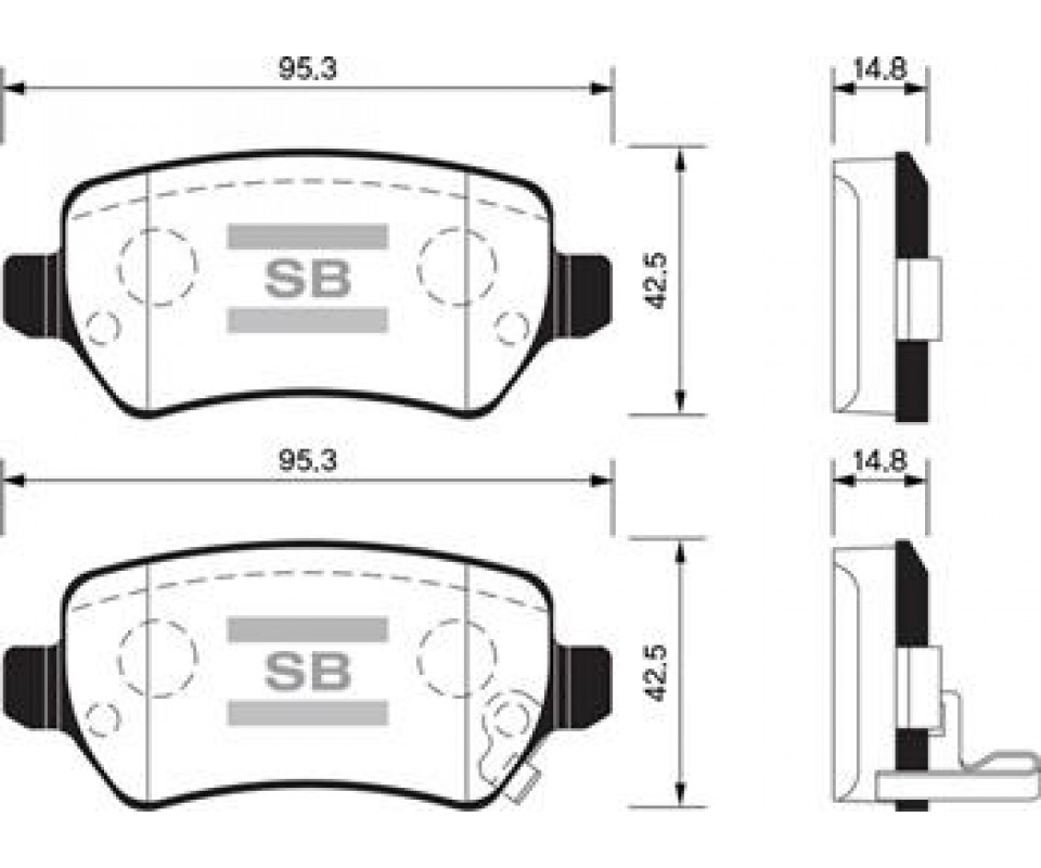 ARKA FREN BALATA KIA CEED 1.4L 1.6L GDI. CRDI 12->/ VENGA 1.4L 1.6L 09-> / HYUNDAI ix20 1.4L 10-> / OPEL ASTRA G H 98-> / MERIVA 03-> / ZAFIRA 00-> / COMBO 02->