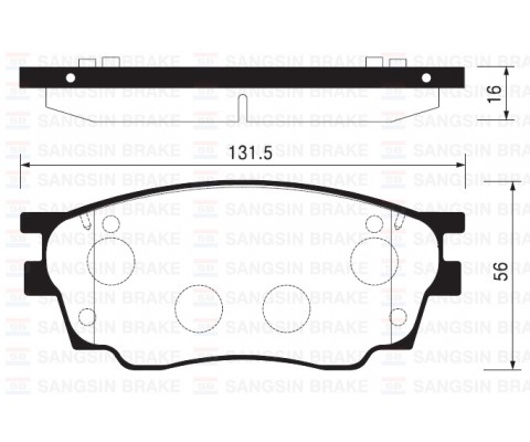 x ÖN BALATA MAZDA 6 1.8 02 >1.8MZR 2.0MZR 2.2 MZR 2.5MZR 07 > 09 > GDB3309
