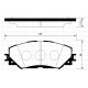 ÖN FREN BALATA TOYOTA AURIS. COROLLA 1.6L 1ZR-FE ZRE151 07-11 / 1.33L 1NR-FE NRE150 6 vites 10-12