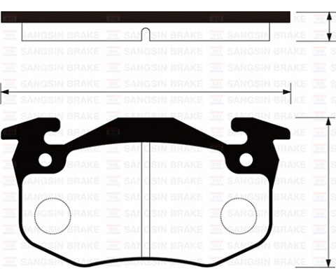 ARKA FREN BALATASI PEUGEOT P106 96>04 P205 87>98 P206 00>09 P306 97>01 P309 89>93 CITROEN SAXO 96>04 XSARA 97>05 ZX 92>97 RENAULT R9-R19- MGN I-CLIO I-II İNCE TİP