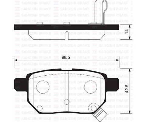 ARKA FREN BALATA TOYOTA AURIS. COROLLA 1.6L 1ZR-FE ZRE151 07-11 / 1.33L 1NR-FE NRE150 6 vites 10->