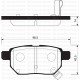 ARKA FREN BALATA TOYOTA AURIS. COROLLA 1.6L 1ZR-FE ZRE151 07-11 / 1.33L 1NR-FE NRE150 6 vites 10->