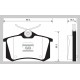ARKA FREN BALATA RENAULT CLIO 05> KANGOO 01> LAGUNA 96> FLUENCE 09> MEGANE 96> CITROEN BERLINGO 99> C2 C3 C4 03> DS4 11> PEUGEOT 307 00> 308 07> PARTNER 96>VW POLO CLASSIC 95>01 GOLF III-IV-PASSAT III