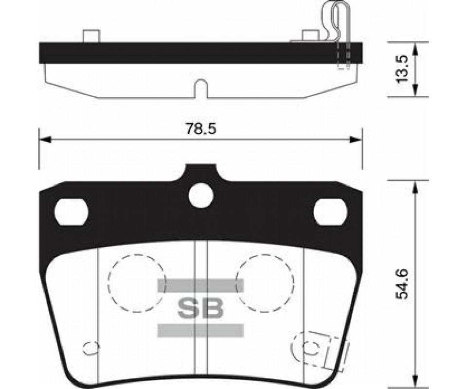 ARKA FREN BALATA TOYOTA RAV4 2.0L 1AZ-FE ACA21 01-05 / CHERY TIGGO 1.6L 2.0L J11 06-14