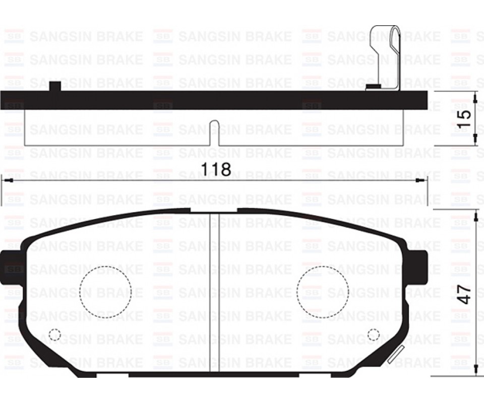 ARKA FREN BALATA KIA SORENTO 2.5L D4CB CRDi 02->