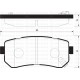 ARKA FREN BALATA HYUNDAI ACCENT ERA 1.4L G4EE 06-10 / İ30 1.4L 1.6L 08-> / İX35 1.6L G4FD GDİ 11-> / KIA CEED 1.4L 1.6L 07-> / SPORTAGE 1.6L G4FD GDİ 09-> / RIO 1.4L 1.6L 05-> Sürtünme yüzeyi eğik