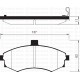 ÖN FREN BALATA HYUNDAI MATRIX 1.5L D4FA CRDi dizel 05-> / ELANTRA 1.6L benzinli 01-03 - tepeli tip 137mm