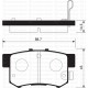 ARKA FREN BALATA HONDA CIVIC 1.6L D16 VTEC VTI 01-05 / 1.4L 1.6L 96-01 / 1.6L R16A2 VTEC SEDAN 06-> / ACCORD 2.0L F20 90-98 / LEGEND 3.2L 91-96 / SUZUKI SX4 1.6L M16A RW416 05->