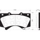 ÖN FREN BALATA TOYOTA LAND CRUISER 4.5L 1VD-FTV VDJ200 dizel D4-D 08-> 4.6L UZJ200 V8 08->