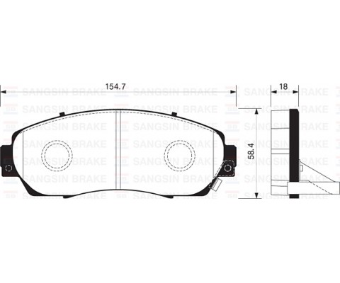 ÖN FREN BALATA HONDA CR-V 1.6L N16A2 İ-DTEC dizel otomatik vites 4x4 RE6 Kasa 13-> - Aşınma ikaz soketli