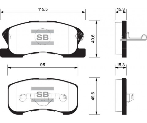ÖN BALATA DAIHATSU SIRION 1.0-1.3 98-05 GDB3220-GDB3266