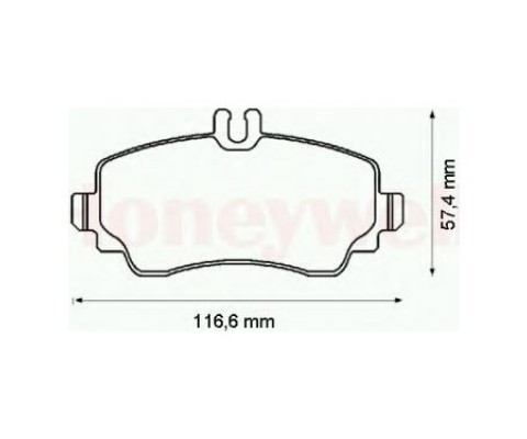 FREN BALATASI ARKA MERCEDES C-CLASS W205 S205 C205 A205