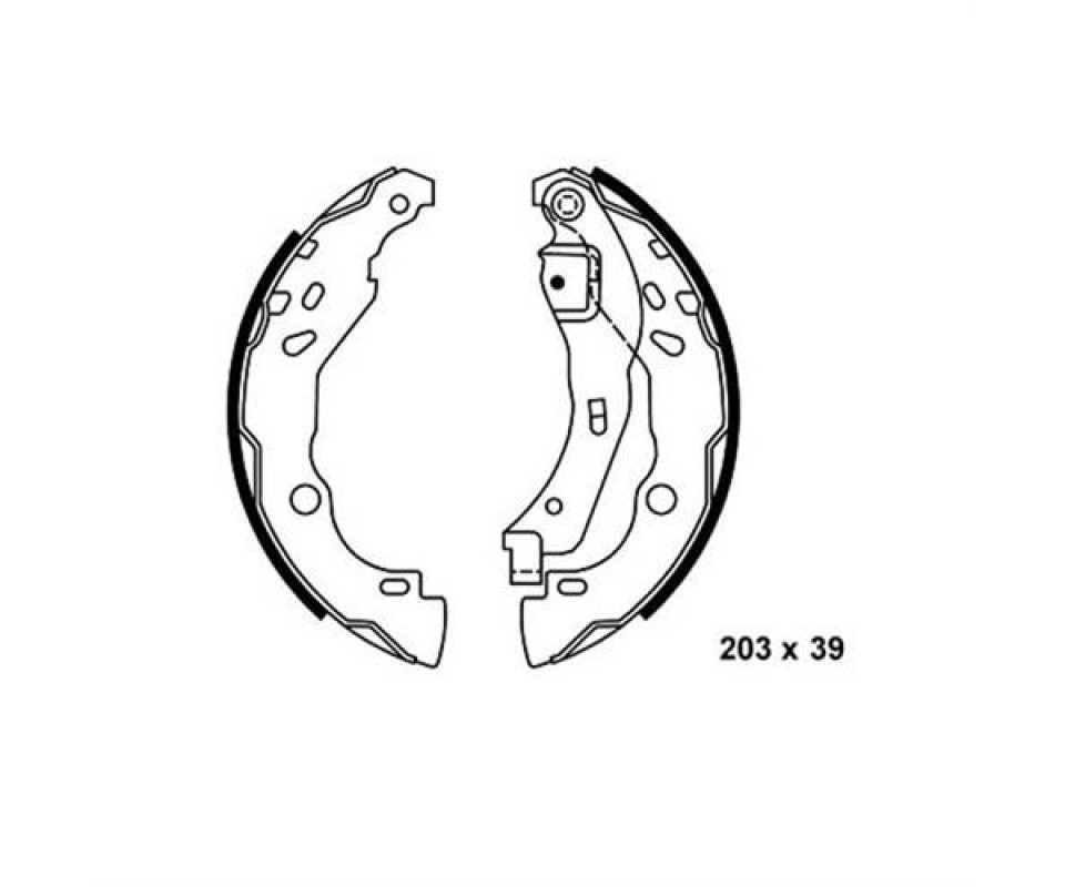 ARKA KAMPANA PABUÇ BALATA DACIA LOGAN 1.5L DCI 04-12 / RENAULT CLIO III 1.5L DCI 12->