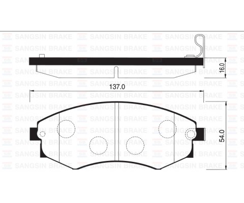 ÖN FREN BALATA HYUNDAI SONATA 1.8L 2.0L 88-96 / ELANTRA 1.6L 1.8L 2.0L 90-00 /NISSAN ALTIMA 2.0L CA2 0 A31 89-94 SP1048 ile aynı