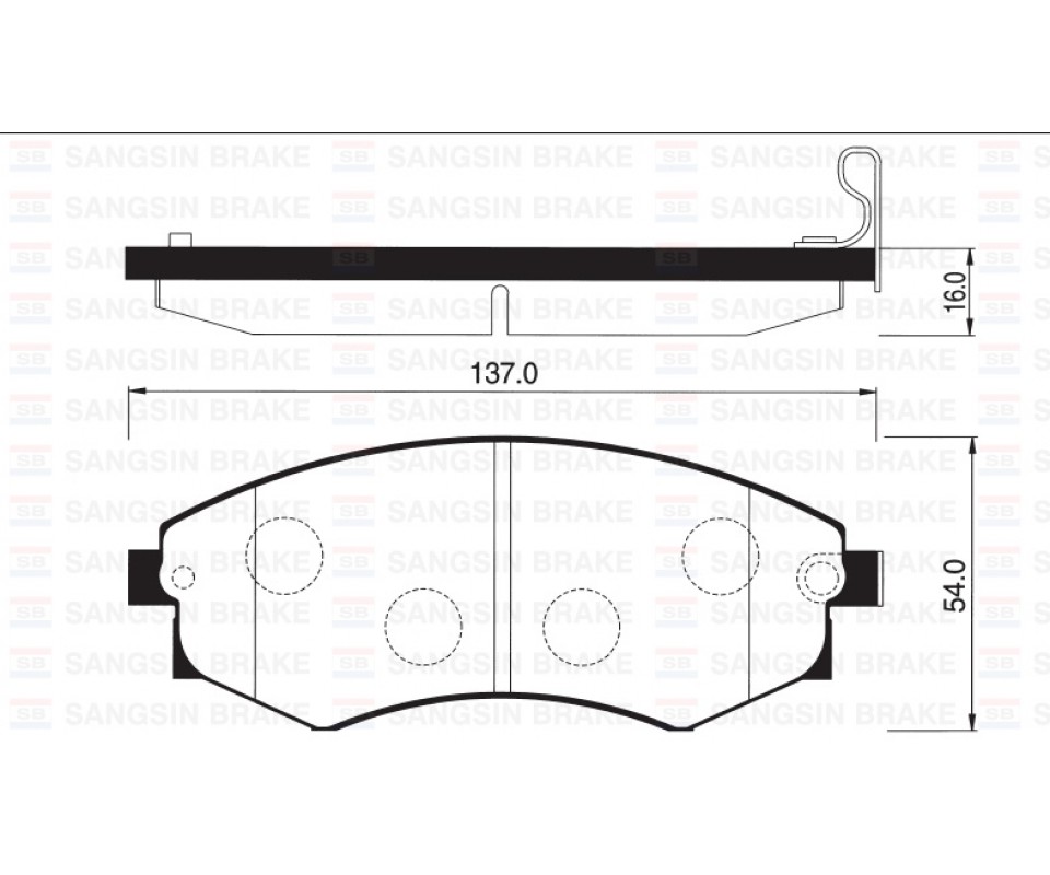 ÖN FREN BALATA HYUNDAI SONATA 1.8L 2.0L 88-96 / ELANTRA 1.6L 1.8L 2.0L 90-00 /NISSAN ALTIMA 2.0L CA2 0 A31 89-94 SP1048 ile aynı