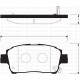 ÖN FREN BALATA TOYOTA YARIS 1.3L 2NZ-FE NCP10 japon üretim 99-02 / 1.0L 1SZFE SCP10 Arkalar disk ti pi ise 03-05 abs li araçlar için