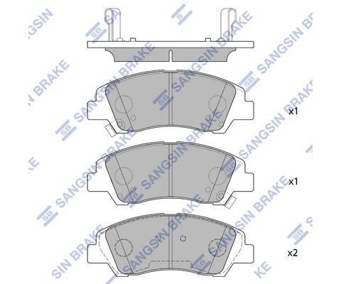 ÖN FREN BALATA HYUNDAI İ10 1.0L 1.2L G3LA G4LA 13-> - Aşınma ikaz soketli