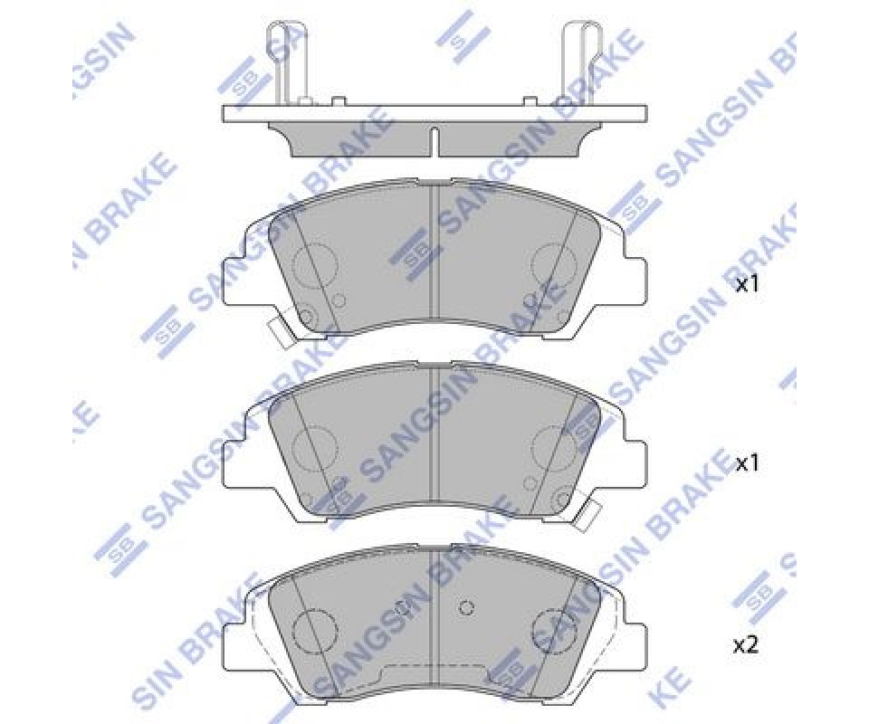 ÖN FREN BALATA HYUNDAI İ10 1.0L 1.2L G3LA G4LA 13-> - Aşınma ikaz soketli