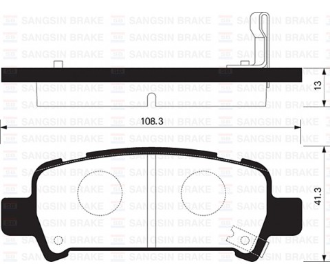 ARKA FREN BALATA SUBARU IMPREZA 2.0L EJ20 GC GD 98-05 / FORESTER 2.0L EJ20 S turbo SF 99-02 / OUTBAC K 2.5L 3.0L 99-09 - Aşınma ikaz soketli