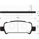 ARKA FREN BALATA SUBARU IMPREZA 2.0L EJ20 GC GD 98-05 / FORESTER 2.0L EJ20 S turbo SF 99-02 / OUTBAC K 2.5L 3.0L 99-09 - Aşınma ikaz soketli