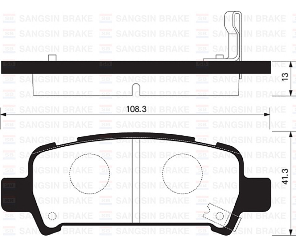 ARKA FREN BALATA SUBARU IMPREZA 2.0L EJ20 GC GD 98-05 / FORESTER 2.0L EJ20 S turbo SF 99-02 / OUTBAC K 2.5L 3.0L 99-09 - Aşınma ikaz soketli