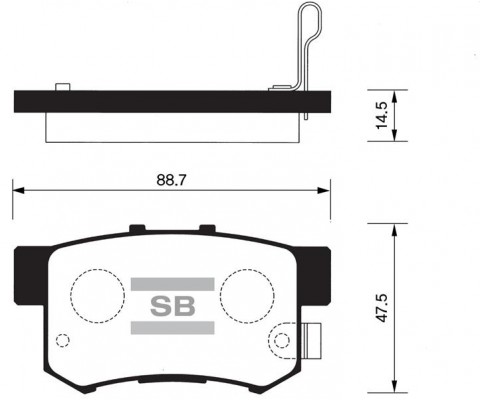 ÖN BALATA IMPREZA 2.0 WRX TURBO 12.02 > 2.0 WRX TURBO KOMBI 2.0 TURBO 00 > GDB3307-GDB3131