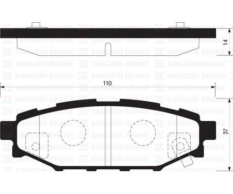 ARKA FREN BALATA SUBARU FORESTER 2.0L EJ20 SH benzinli 08-13 / IMPREZA 1.5L EJ15 AWD GE3 06-> / OUTB ACK 2.0L 2.5L 03-> / LEGACY 2.0L EJ20 EE20Z BL 03-09