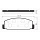 ARKA FREN BALATA MAZDA 323 LANTIS 1.8L BP DOHC BJ 99-01 / 626 FS GF 98-01 / MAZDA 6 2.0L LF-DE GG GH 02->