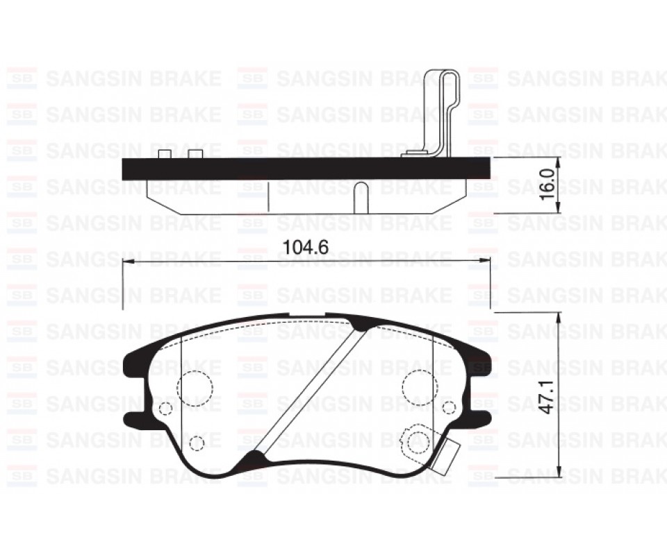 ÖN FREN BALATA HYUNDAI ATOS 1.1L G4HG 06->