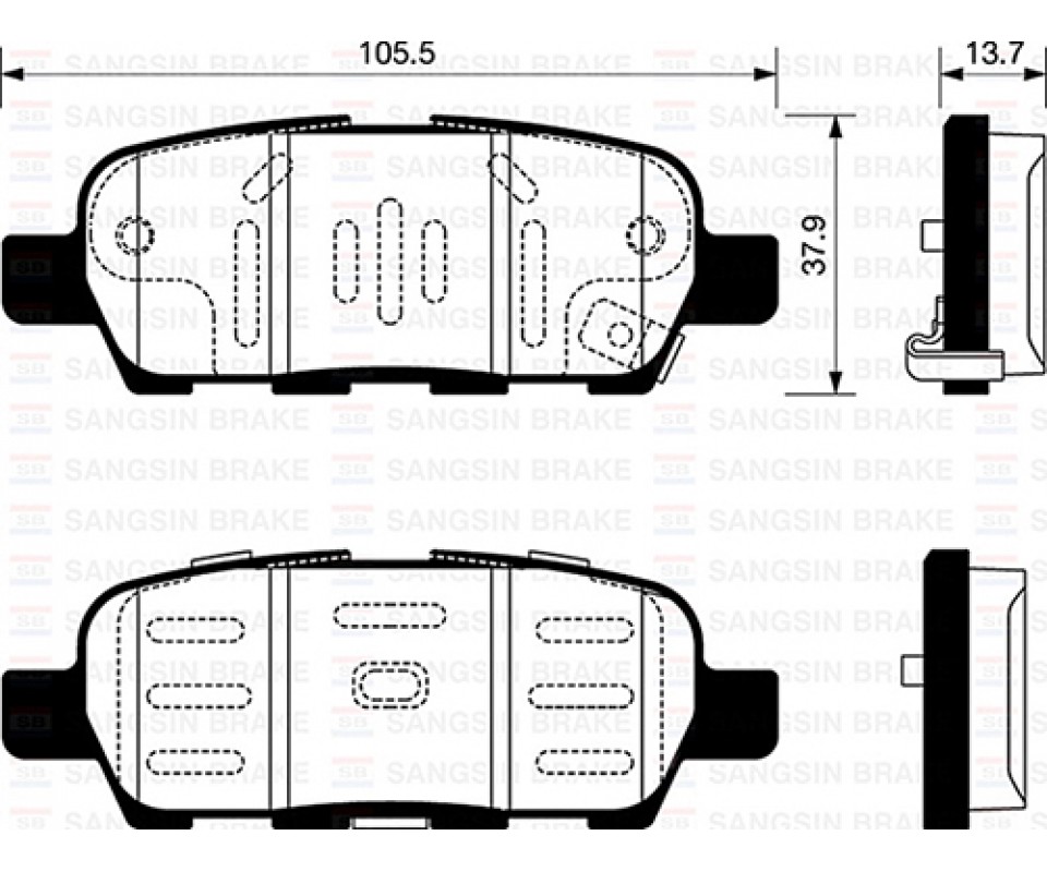 ARKA FREN BALATA NISSAN QASHQAI 1.6L 2.0L HR16 HR20 J10 06-10 / JUKE 1.5L Dci F15 10-> 1.6L HR16DE F15 10-> / MURANO 3.5L Z51 DCi 08-> / X-TRAIL 2.0L M9R MR20DE T31 07-13