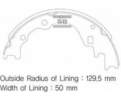 ARKA KAMPANA PABUÇ BALATA KIA BESTA 2.2L R2 92-98 / MAZDA E2200 2.2L R2 RF 91->