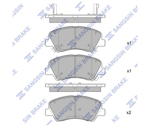 ÖN FREN BALATA HYUNDAI i20 1.1L 1.2L 1.4L 15-> / BAYON 1.0L 1.4L 21-> / KIA RIO 1.2L 1.4L 17-> ÜST TEN DELİKLİ TİP