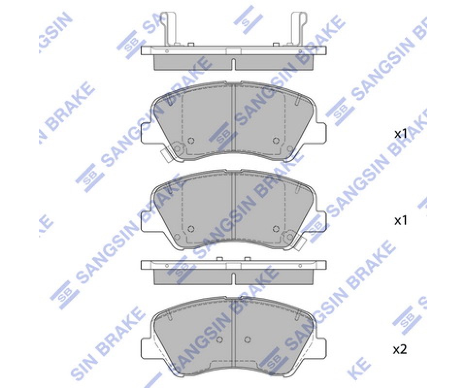ÖN FREN BALATA HYUNDAI i20 1.1L 1.2L 1.4L 15-> / BAYON 1.0L 1.4L 21-> / KIA RIO 1.2L 1.4L 17-> ÜST TEN DELİKLİ TİP